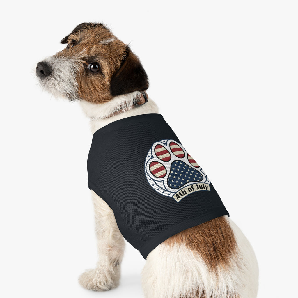 Patriotic Dog Tank Top – Happy July 4th Pug Pet Shirt