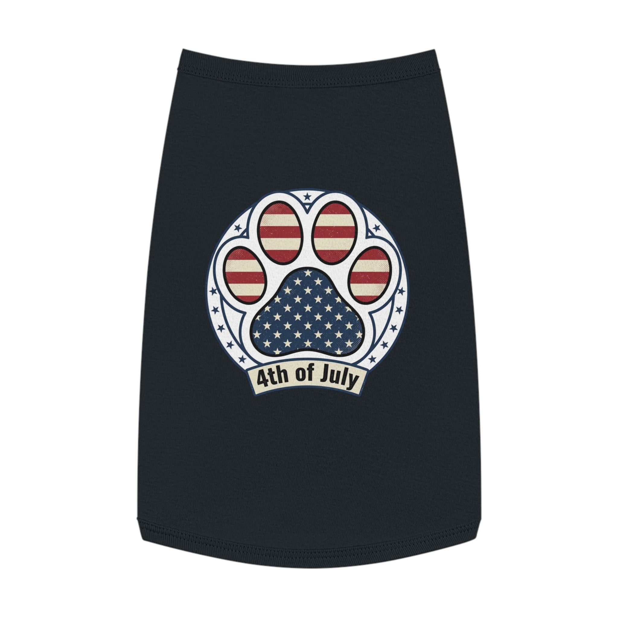 Patriotic Dog Tank Top – Happy July 4th Pug Pet Shirt