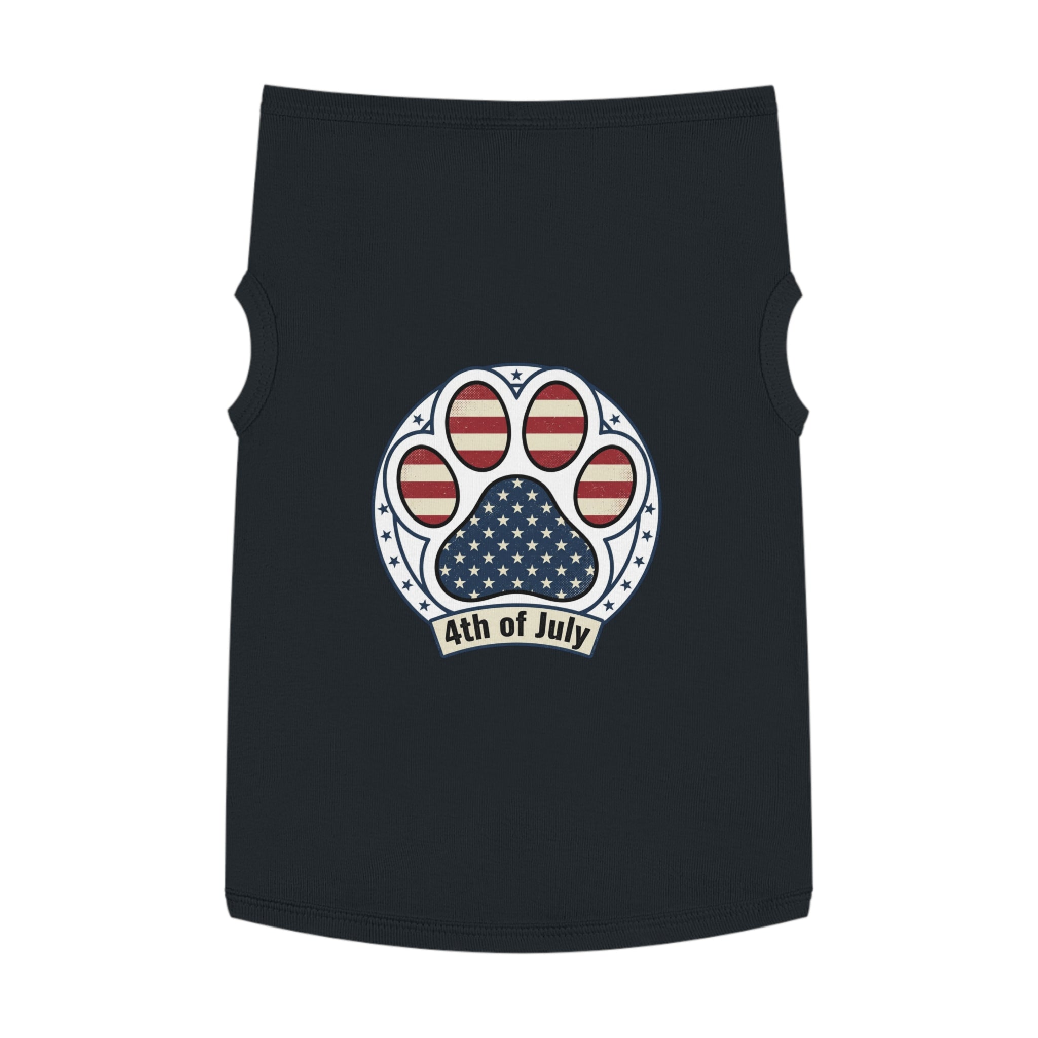 Patriotic Dog Tank Top – Happy July 4th Pug Pet Shirt