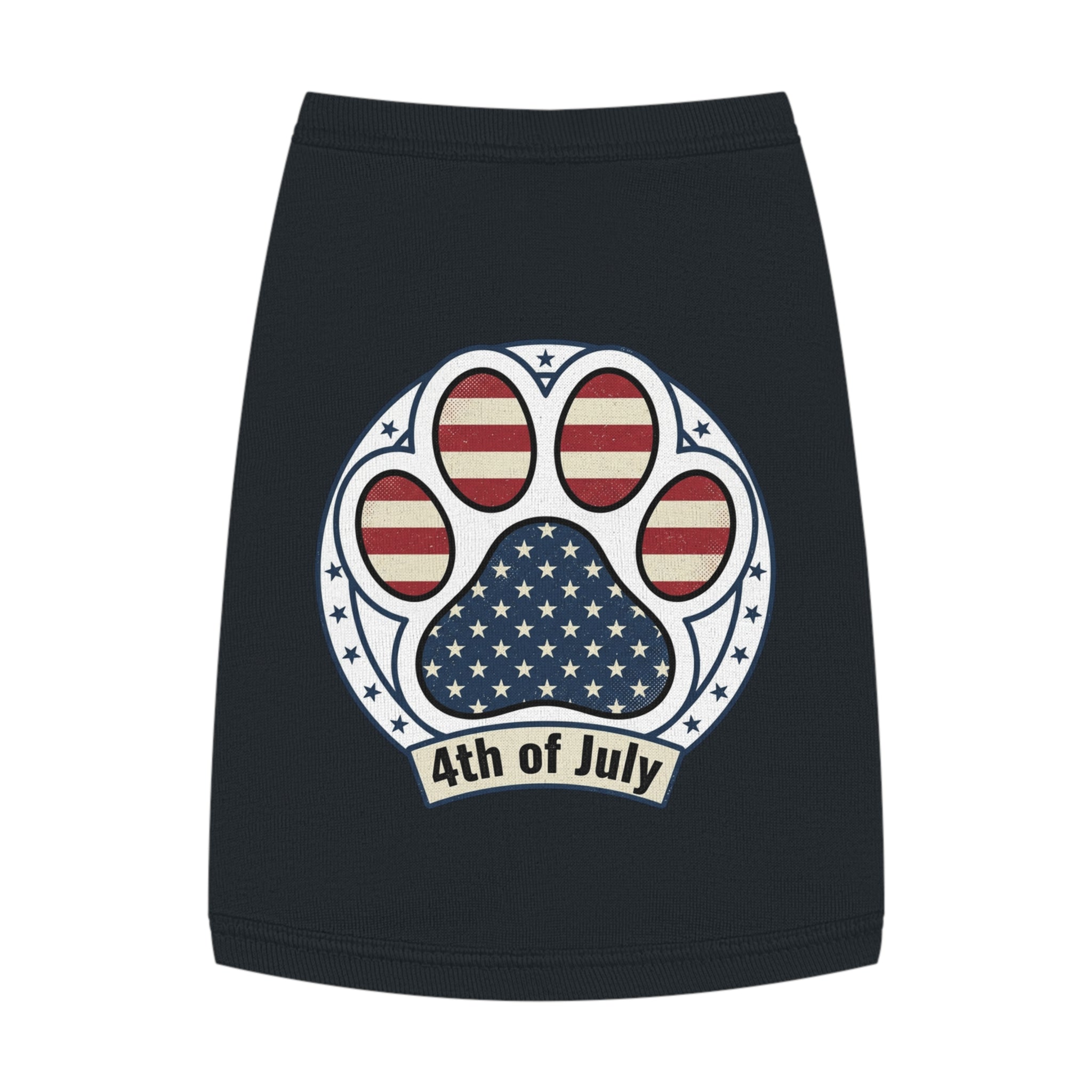 Patriotic Dog Tank Top – Happy July 4th Pug Pet Shirt